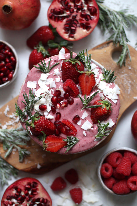 Pomegranate Black Cherry Smoothie Bowl