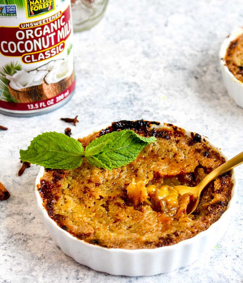 Vegan Pumpkin Spice Creme Brulee