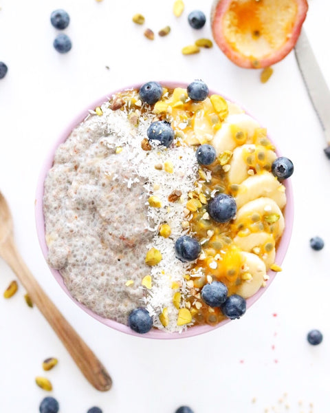 Overnight Fruity Coconut Chia Seed Pudding