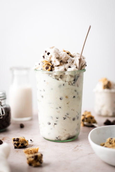 Vegan Cookie Dough Blizzards