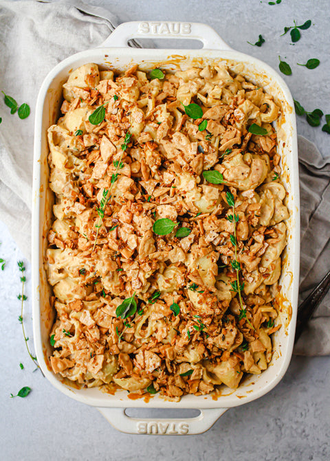 Vegan Butternut Squash Mac & Cheese Casserole