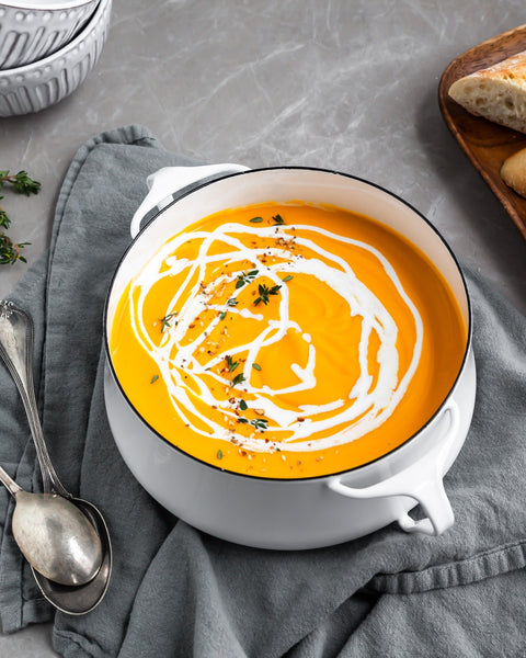 Creamy Curried Carrot and Lentil Soup