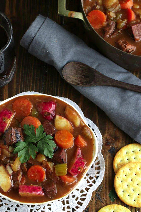 Vegan Jackfruit Guinness Irish Stew