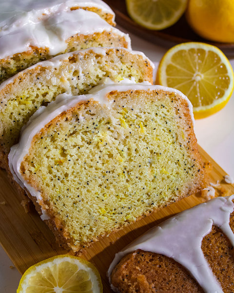 Vegan Lemon Poppy Loaf Cake