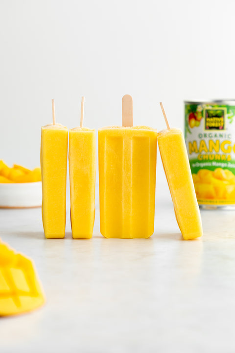 Vegan Mango Lassi Popsicles