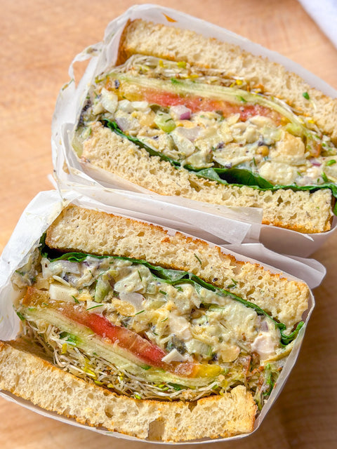 Hearts of Palm Vegan Tuna Sandwiches