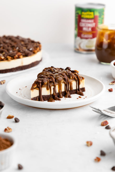 Vegan Turtle Cheesecake