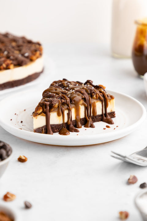 Vegan Turtle Cheesecake