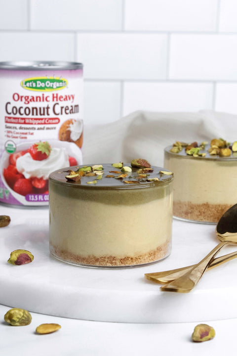 Dairy-Free Pistachio Cheesecake Jars
