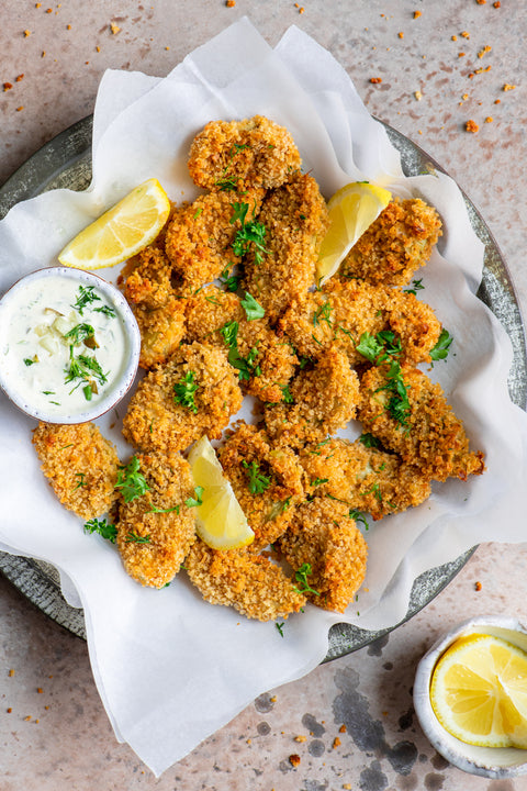 Vegan Oven Fried Artichokes