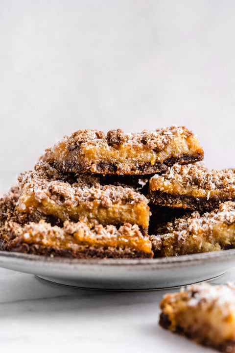 Vegan Pineapple Crumb Bars