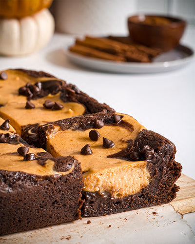 Pumpkin Cheesecake Brownies