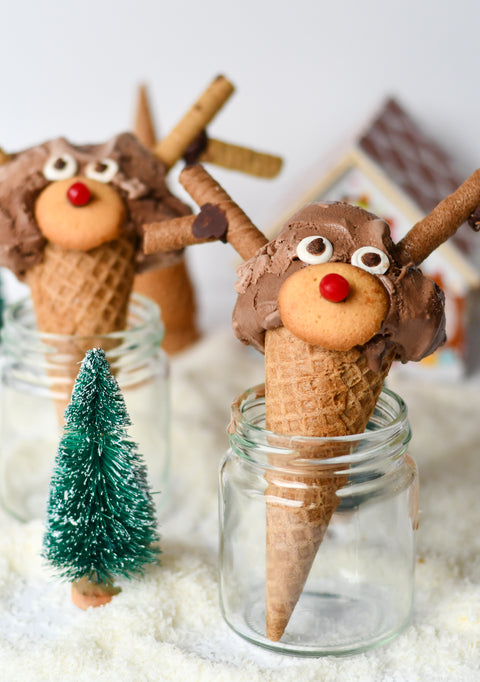 Rudolph Ice Cream Cones