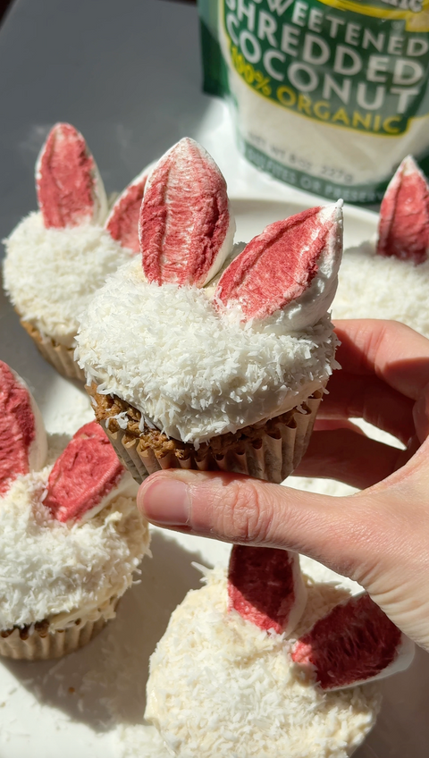 Dairy-Free Bunny Carrot Cake Muffins