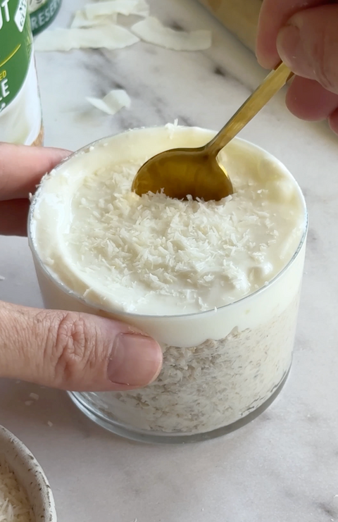 Coconut Cream Pie Overnight Oats