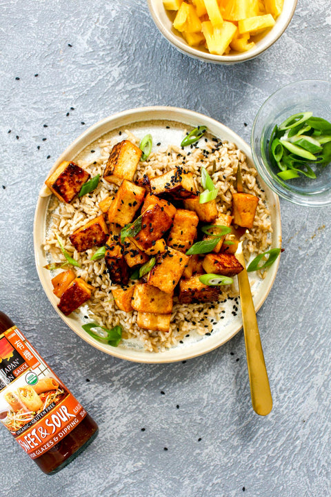 Sweet & Sour Tofu Pineapple Stir Fry