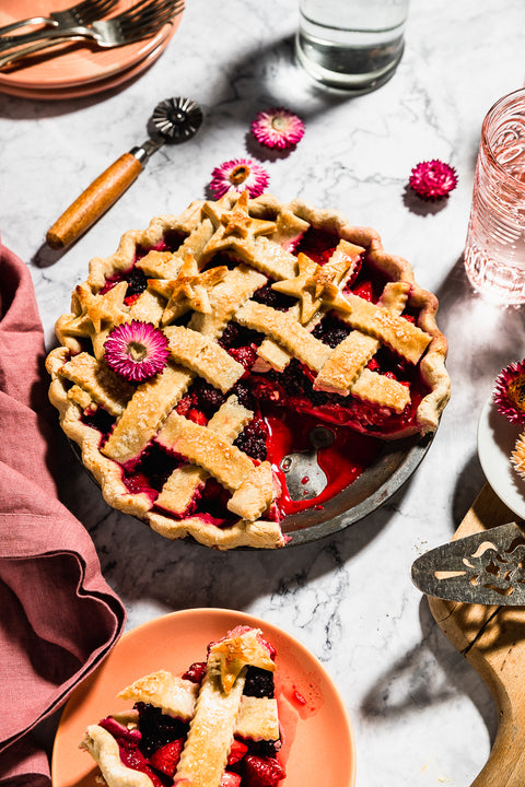 Gluten Free Triple Berry Pie