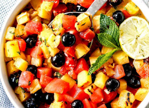 Pineapple Berry and Melon Salad