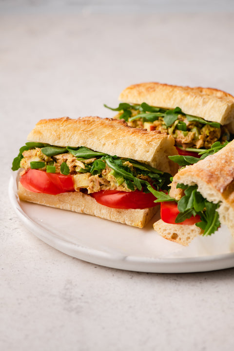 Yellow Curry Jackfruit “Chicken” Salad Sandwiches