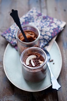 Coconut Chocolate Pots