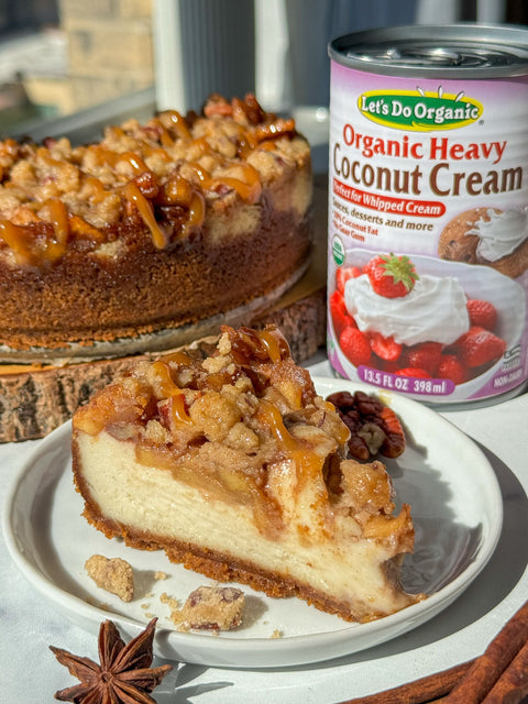 Vegan Apple Pecan Cheesecake