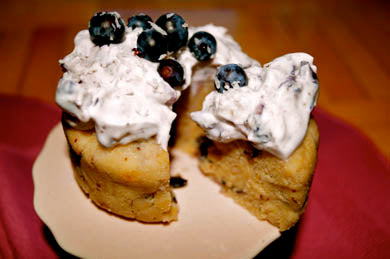 Raw Blueberry Mini-Cakes