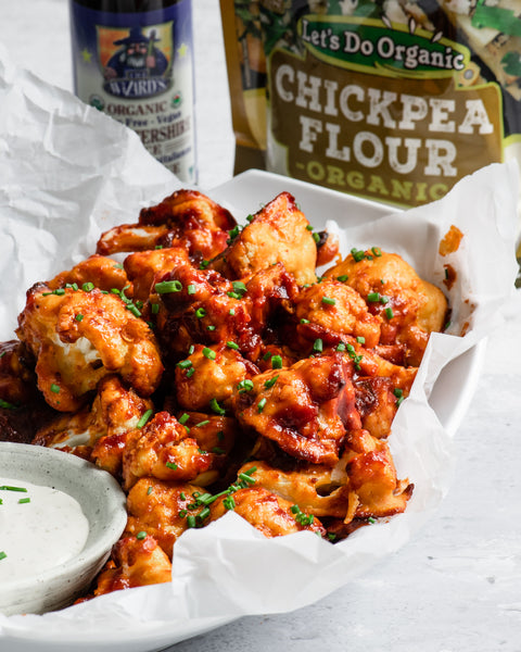 Cranberry BBQ Cauliflower Wings