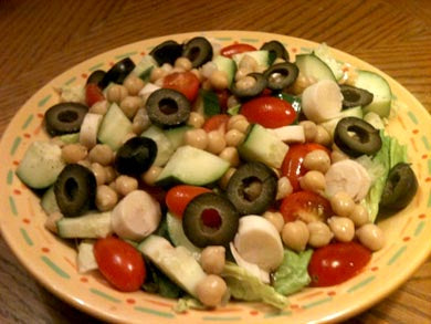 Greek Garbanzo Bean Salad