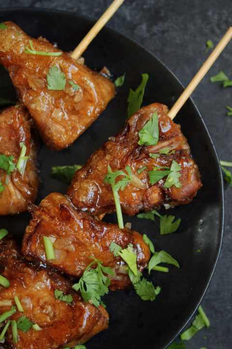 Vegan Honey Glazed Jackfruit Wings