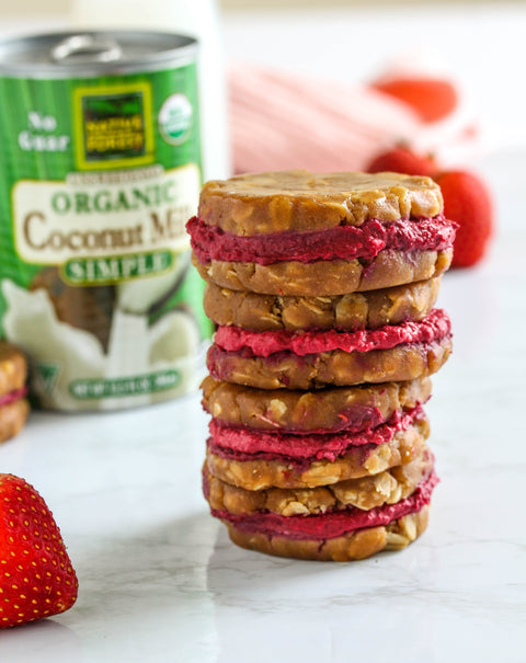 Strawberry Peanut No-Bake Cookies