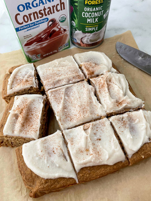 Vegan Gingerbread Cake Bars