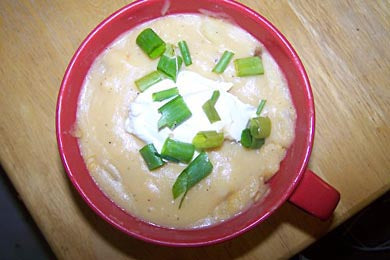 Easy Vegan Potato Cheese Soup