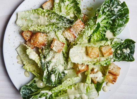 Vegan Caesar Salad, No Anchovy