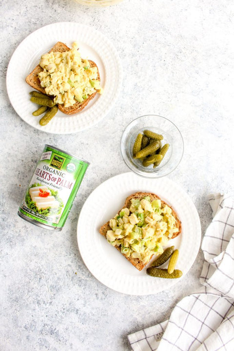 Hearts of Palm Egg Salad Sandwich