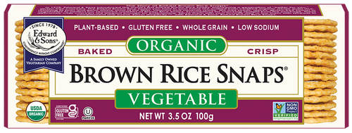 Edward & Sons® Organic Vegetable Brown Rice Snaps® <BR> (25% OFF)
