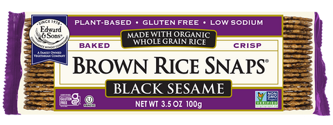 Edward & Sons® Black Sesame Brown Rice Snaps®