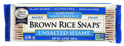 Unsalted Sesame Brown Rice Snaps®