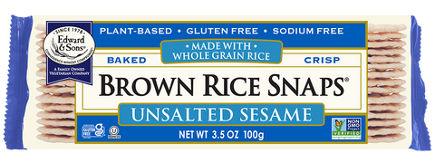 Unsalted Sesame Brown Rice Snaps®  (25% OFF)