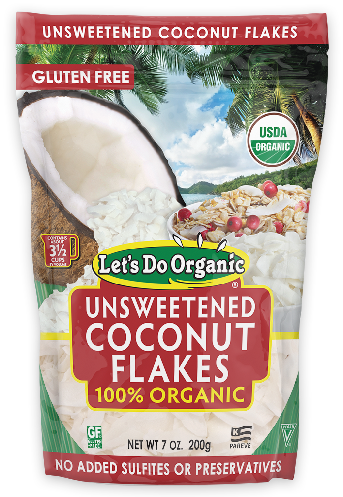Let's Do Organic® Organic Unsweetened Coconut Flakes Edward & Sons