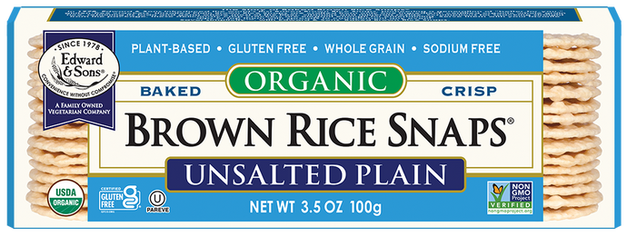 Edward & Sons® Organic Unsalted Plain Brown Rice Snaps®