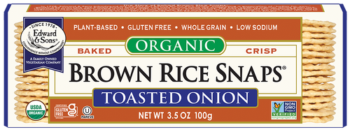 Edward & Sons® Organic Toasted Onion Brown Rice Snaps®