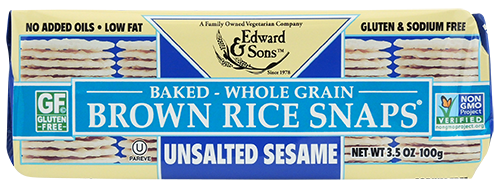 Unsalted Sesame Brown Rice Snaps®