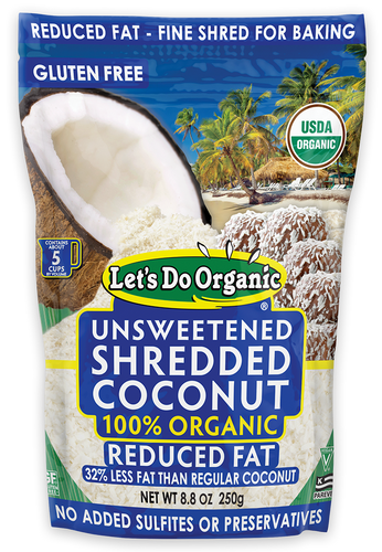 Let's Do Organic® Organic Unsweetened Reduced Fat Shredded Coconut