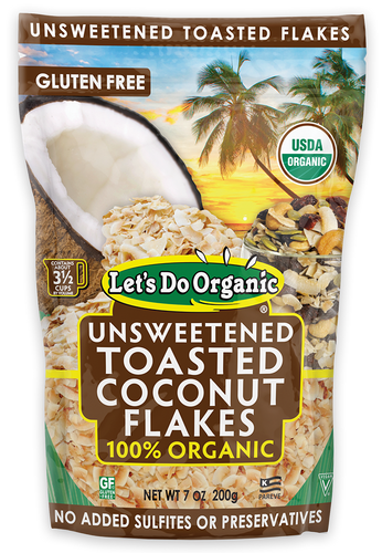 Let's Do Organic® Organic Unsweetened Toasted Coconut Flakes <BR> (25% OFF)