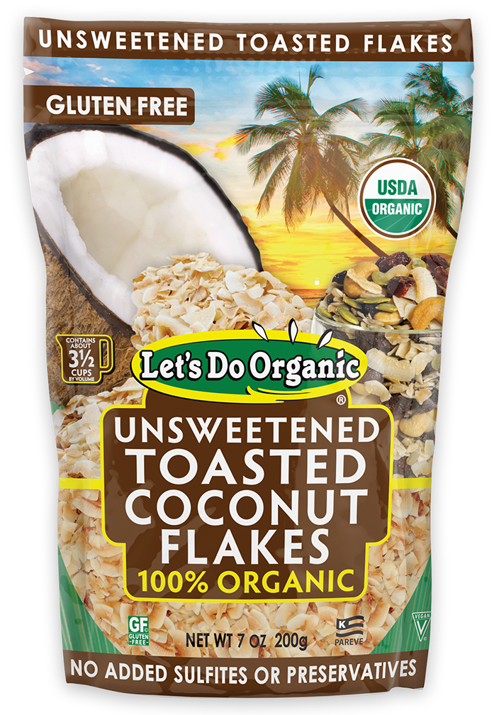 Let's Do Organic® Organic Unsweetened Toasted Coconut Flakes